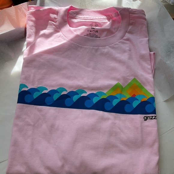 Grizzly T Shirt Pink Graphic Tee Size 2XL short sleeves new - Picture 7 of 7